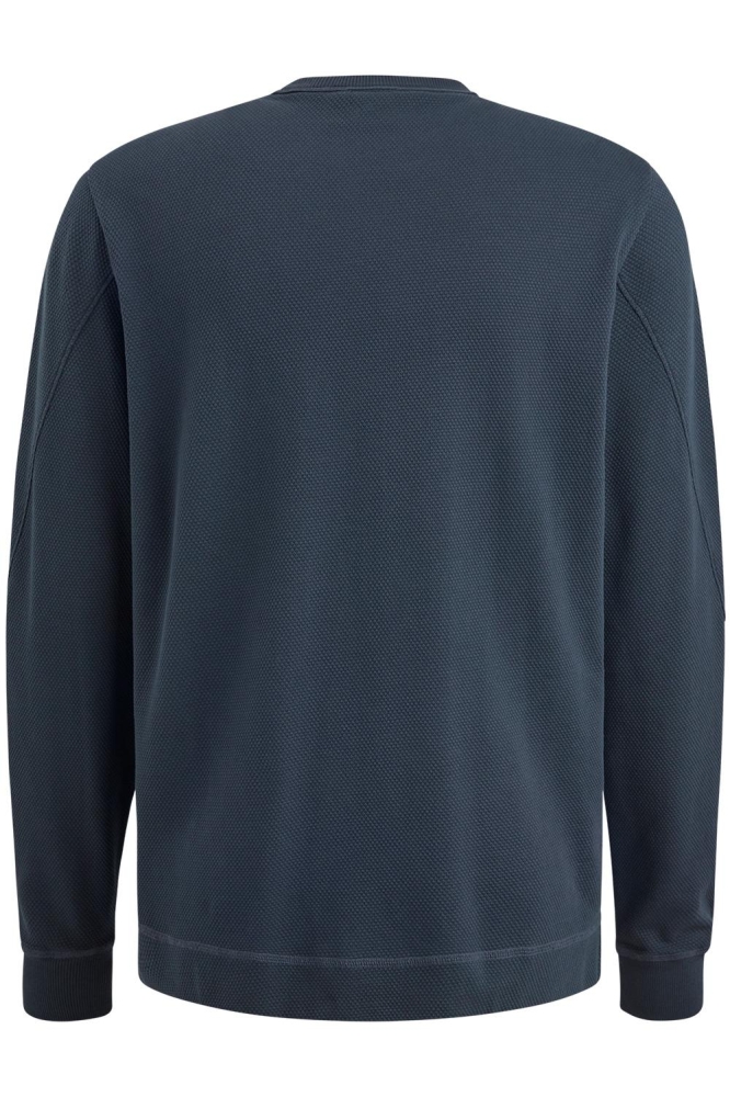 Cast Iron blauwe heren t-shirt | Achteraanzicht