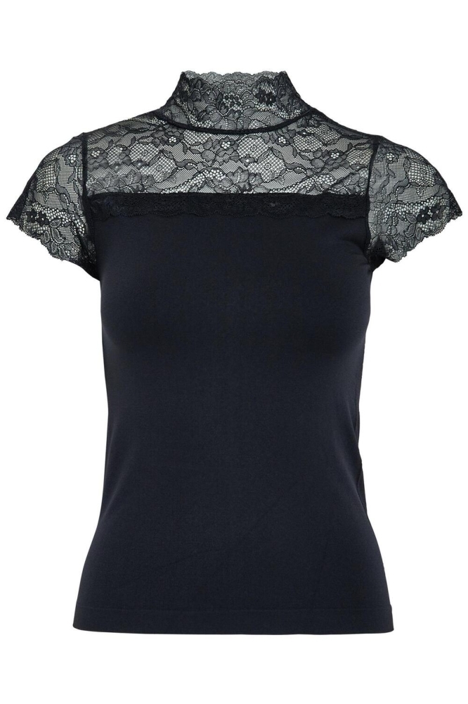 Minus zwarte dames t-shirt | Vooraanzicht