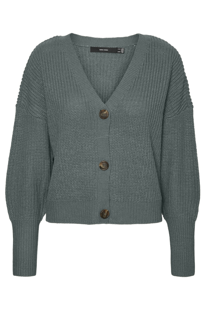Vero Moda groene dames vest | Vooraanzicht