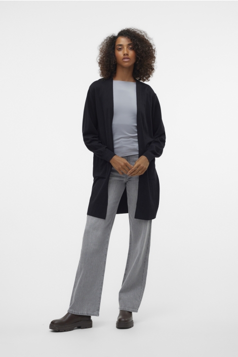 Vero Moda zwarte dames vest | Model vooraanzicht