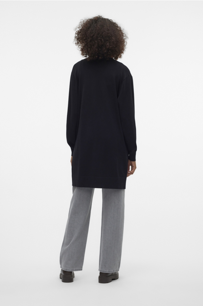 Vero Moda zwarte dames vest | Model achteraanzicht