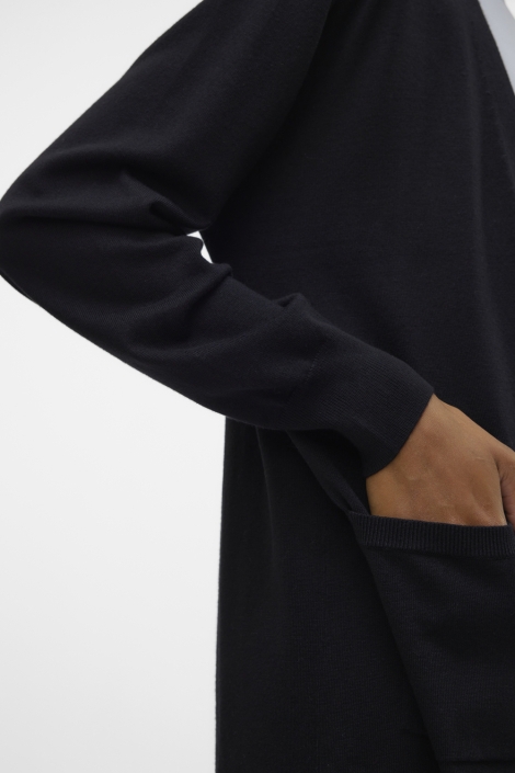 Vero Moda zwarte dames vest | Close up