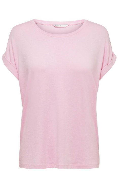 Only roze dames t-shirt | Vooraanzicht