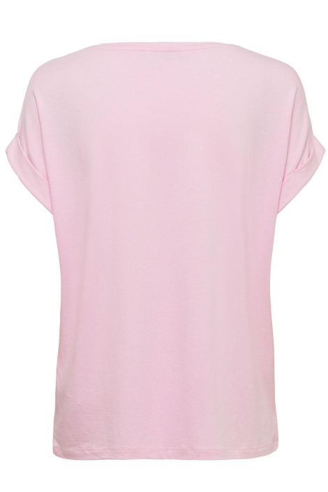 Only roze dames t-shirt | Achteraanzicht