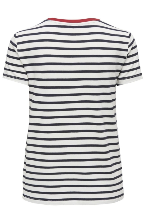 Only witte dames t-shirt | Achteraanzicht