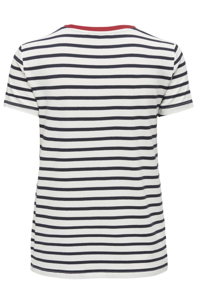 Only witte dames t-shirt | Achteraanzicht