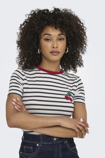 Only onlheart life s/s tee jrs noos Wit