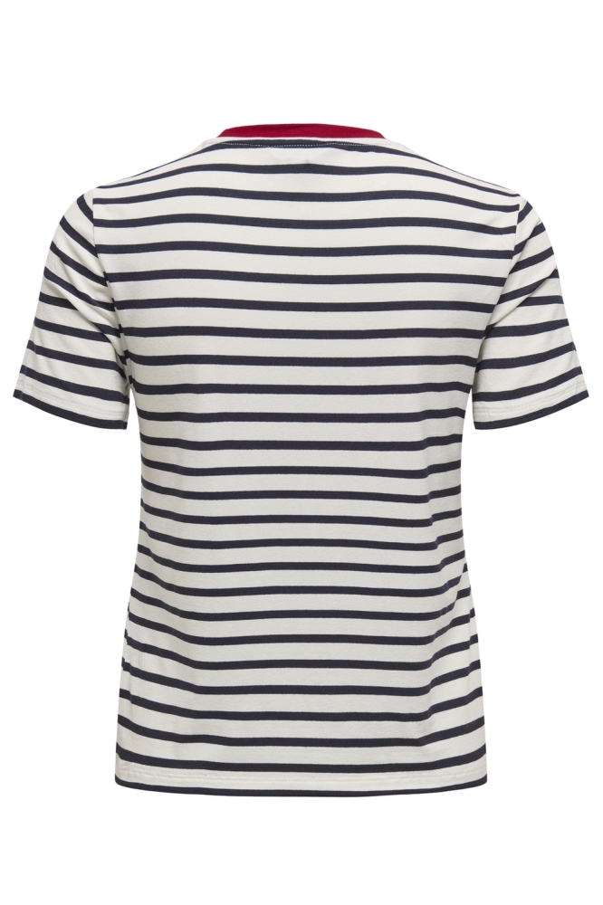 Only witte dames t-shirt | Achteraanzicht