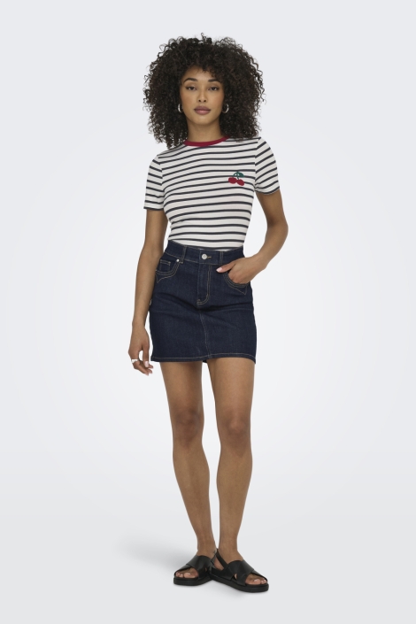 Only witte dames t-shirt | Model