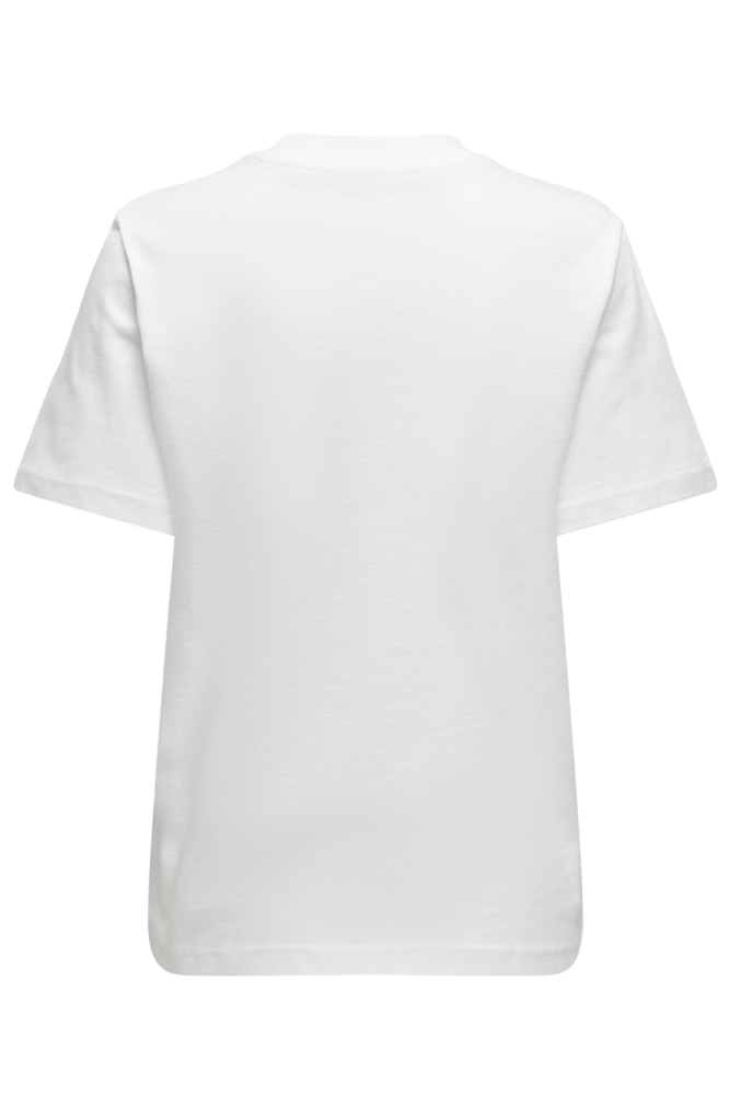 Only witte dames t-shirt | Achteraanzicht