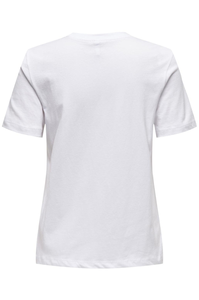 Only witte dames t-shirt | Achteraanzicht