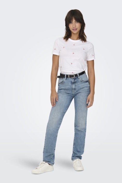 Only witte dames t-shirt | Model