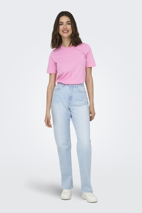 Only roze dames t-shirt | Model