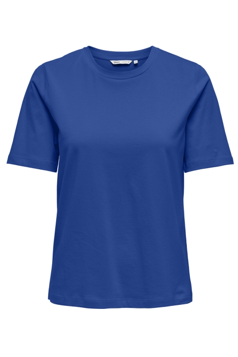 Only blauwe dames t-shirt | Vooraanzicht