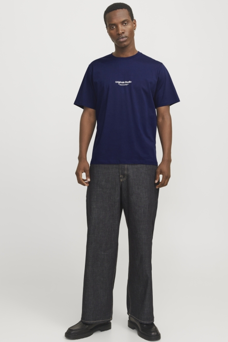Jack & Jones blauwe heren t-shirt | Model