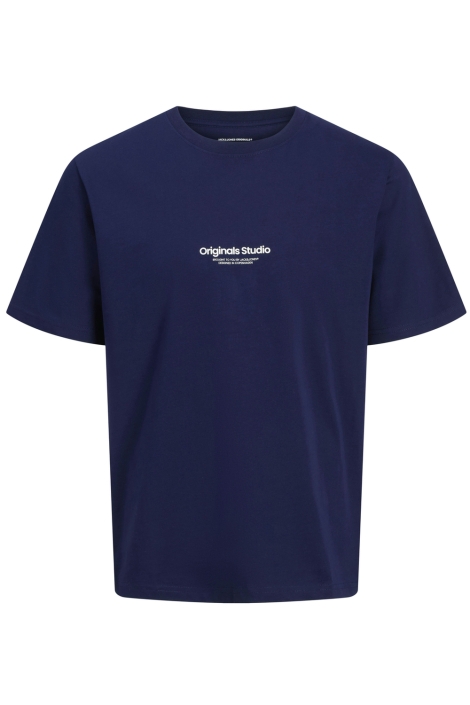 Jack & Jones blauwe heren t-shirt | Vooraanzicht