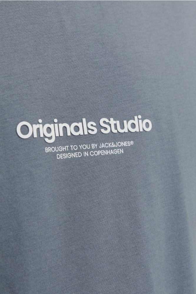 Jack & Jones blauwe heren t-shirt | Close up