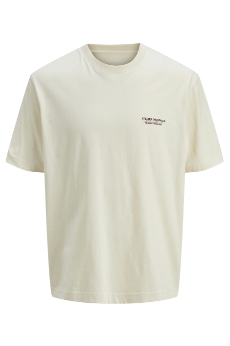 Jack & Jones beige heren t-shirt | Vooraanzicht