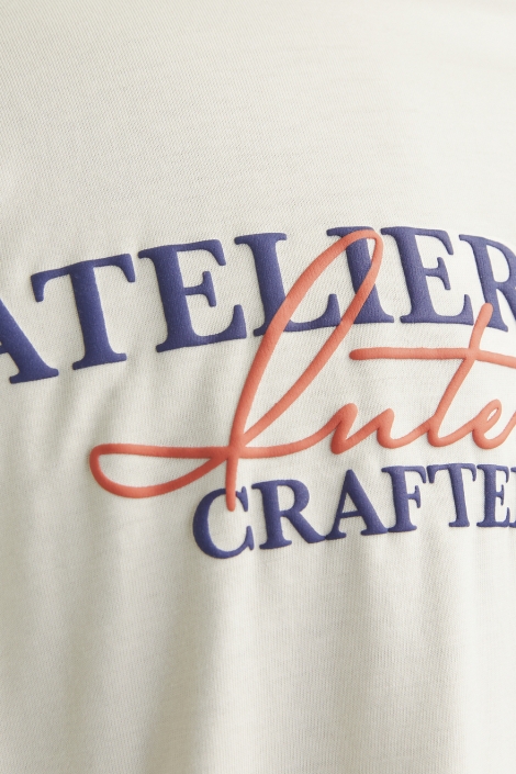 Jack & Jones beige heren t-shirt | Unique Selling Point