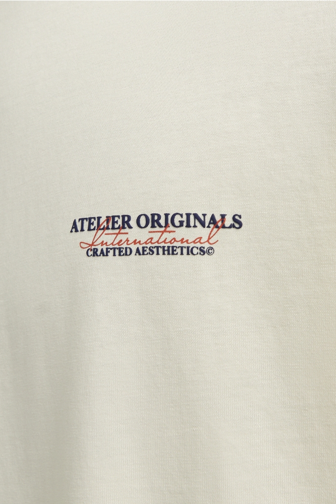 Jack & Jones beige heren t-shirt | Kleurstaal