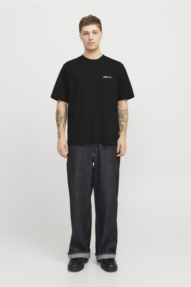 Jack & Jones zwarte heren t-shirt | Model