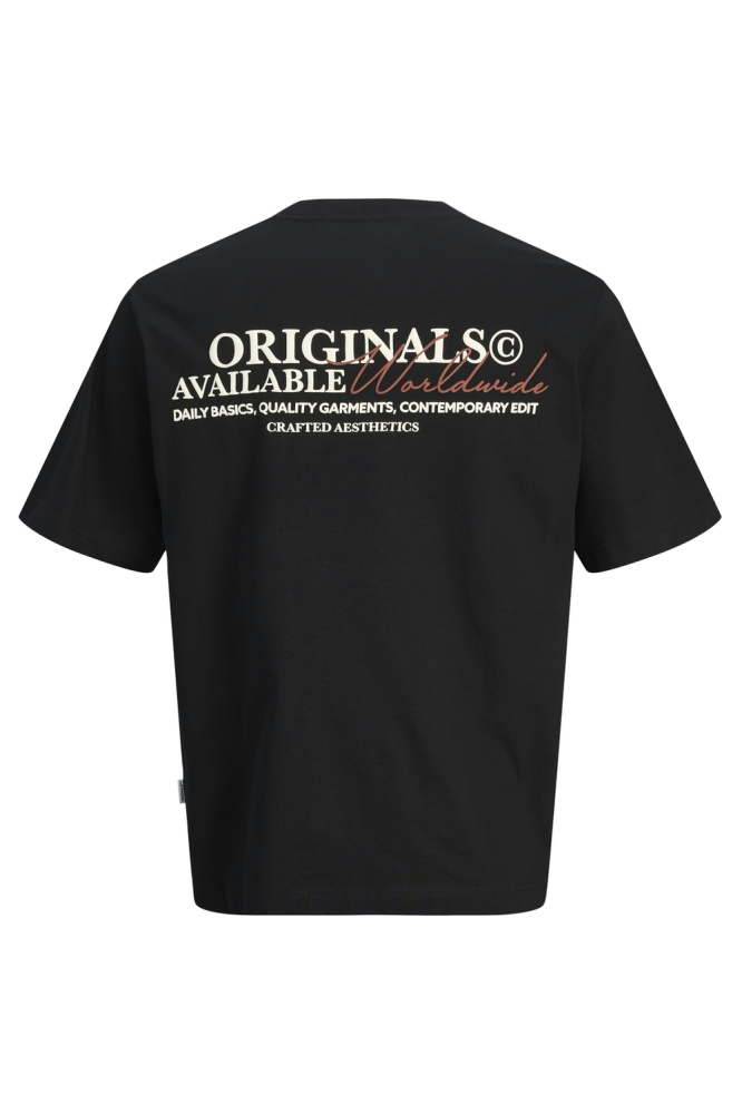 Jack & Jones zwarte heren t-shirt | Achteraanzicht