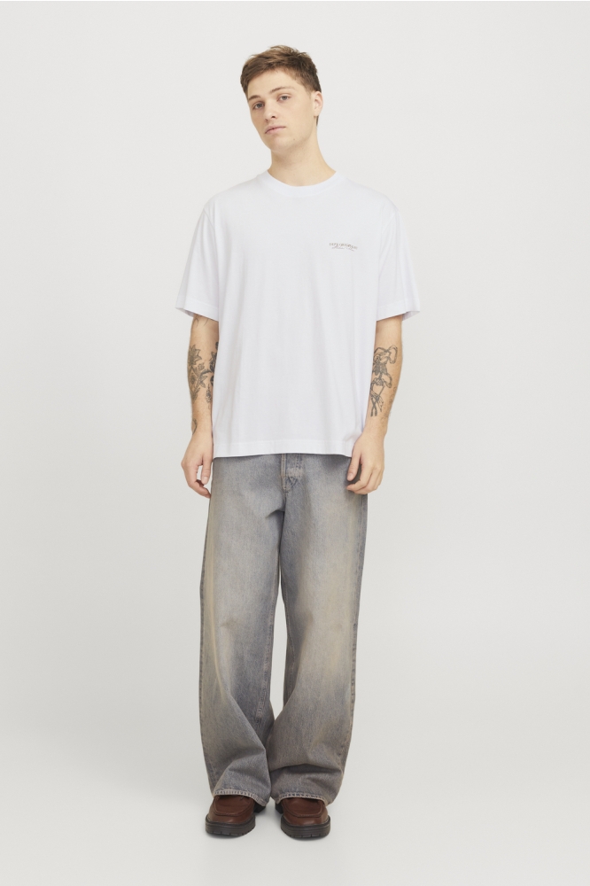 Jack & Jones witte heren t-shirt | Model