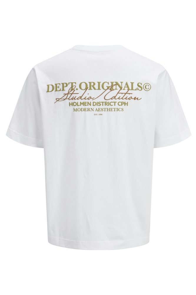 Jack & Jones witte heren t-shirt | Achteraanzicht