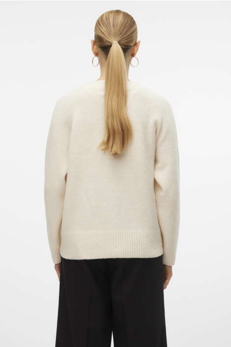 Vero Moda beige dames vest | Model achteraanzicht