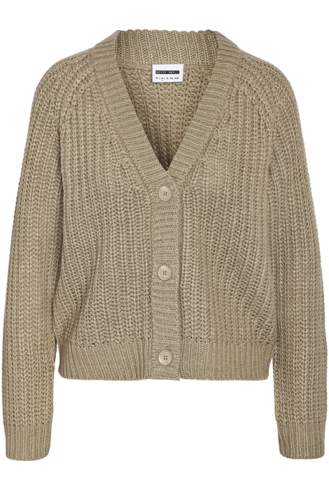 Noisy may ecru dames vest | Vooraanzicht