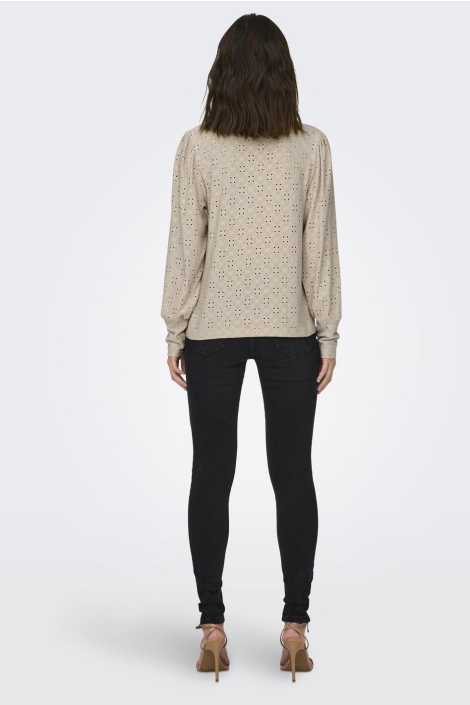 Jacqueline de Yong beige dames t-shirt | Model