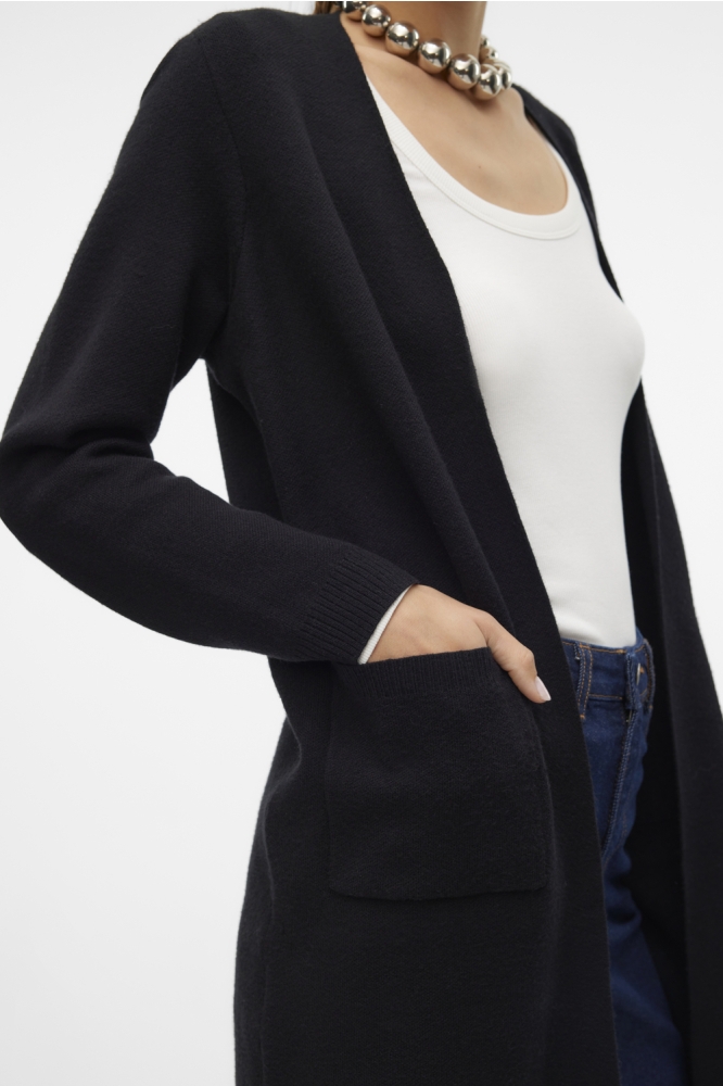 Vero Moda zwarte dames vest | Close up