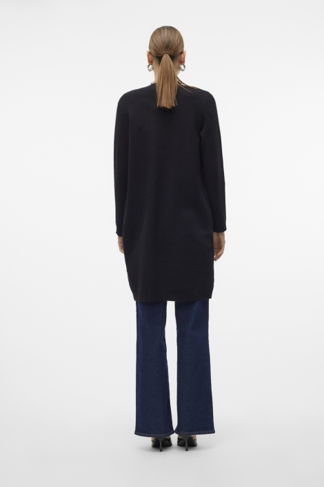 Vero Moda zwarte dames vest | Model achteraanzicht