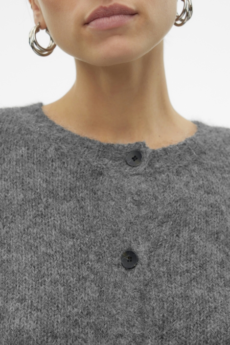 Vero Moda grijze dames vest | Close up