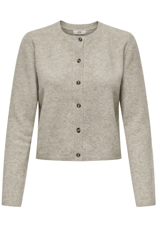 Jacqueline de Yong ecru dames vest | Vooraanzicht