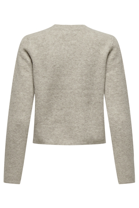 Jacqueline de Yong ecru dames vest | Achteraanzicht