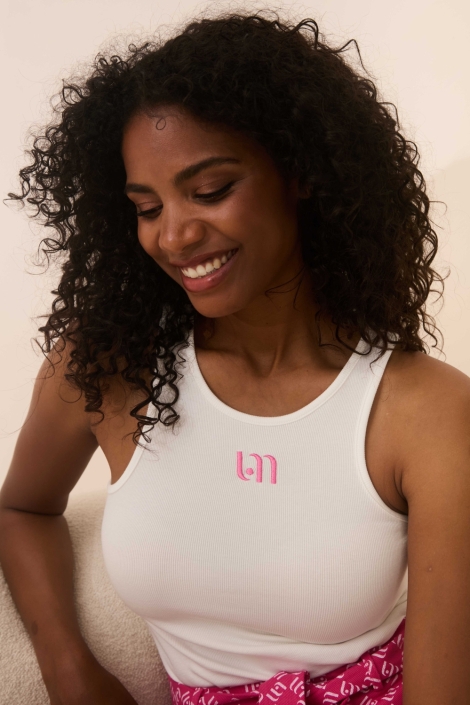 Lofty Manner witte dames top | Close up