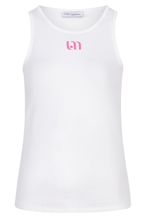 Lofty Manner witte dames top | Vooraanzicht