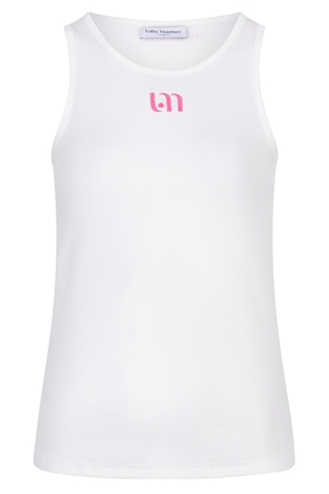 Lofty Manner witte dames top | Vooraanzicht