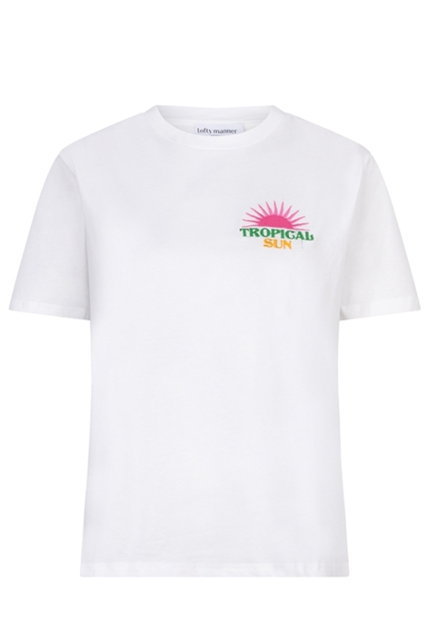 Lofty Manner witte dames t-shirt | Vooraanzicht