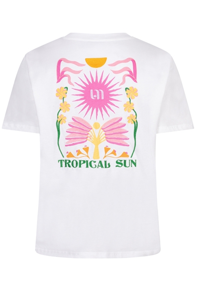 Lofty Manner witte dames t-shirt | Achteraanzicht