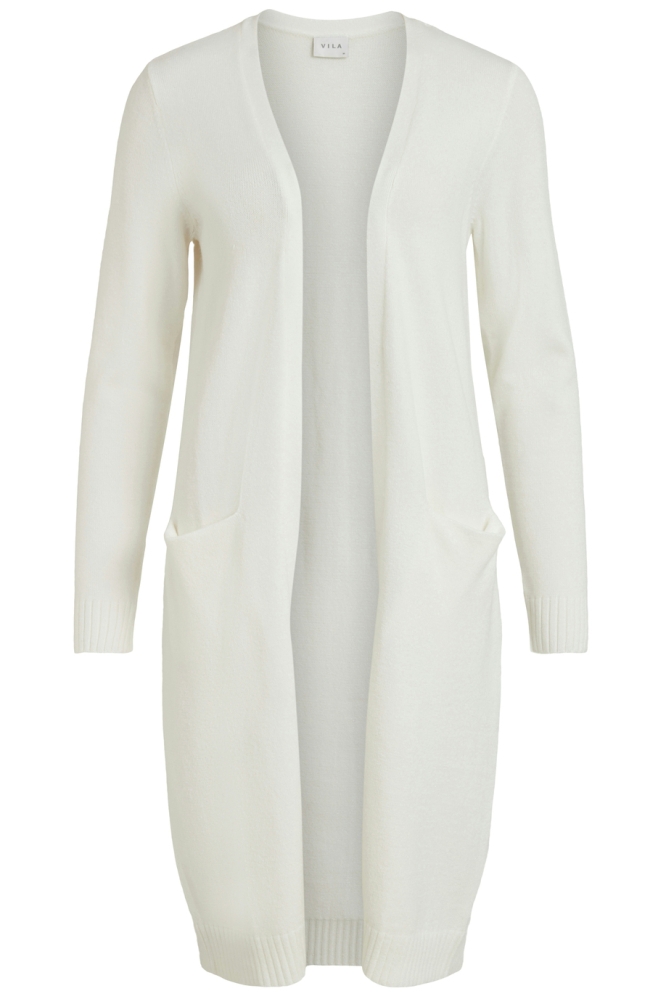 Vila ecru dames vest | Vooraanzicht