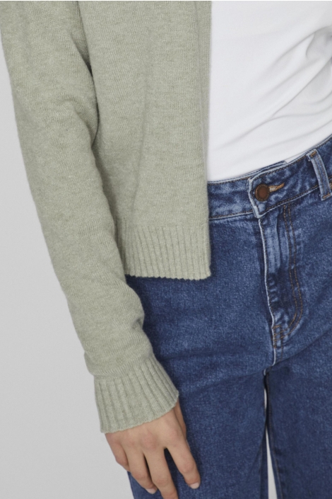 Vila groene dames vest | Close up