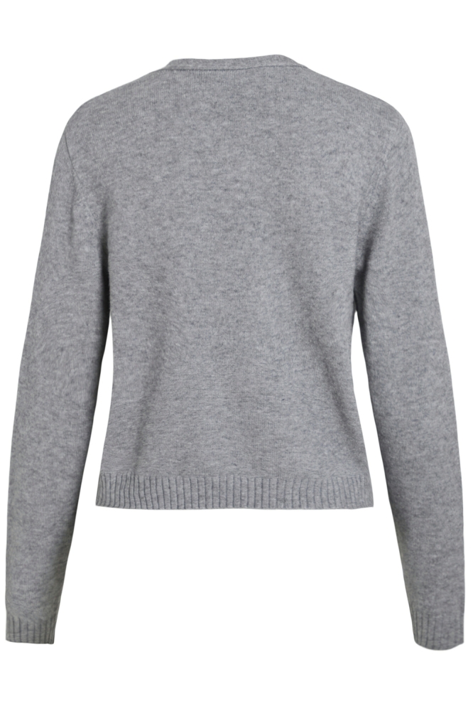 Vila grijze dames vest | Achteraanzicht