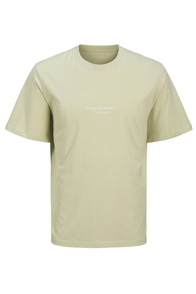 Jack & Jones groene heren t-shirt | Vooraanzicht