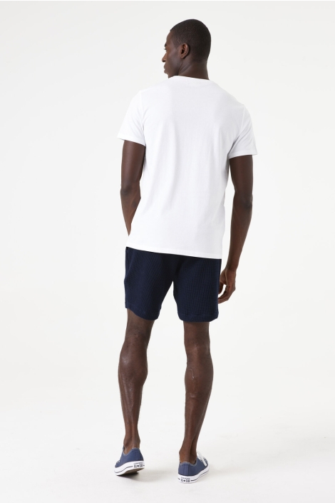 Garcia witte heren t-shirt | Model achteraanzicht