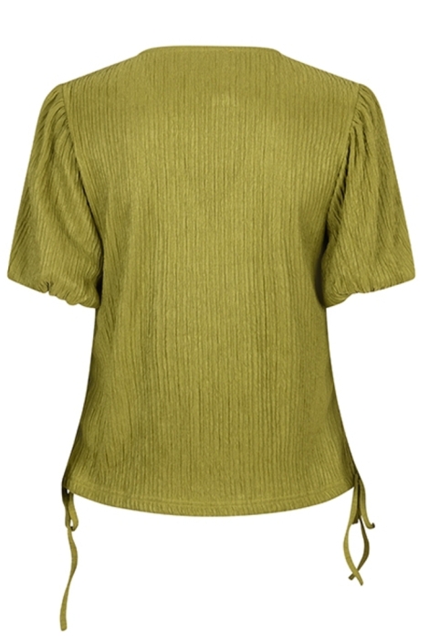 Lofty Manner groene dames t-shirt | Achteraanzicht