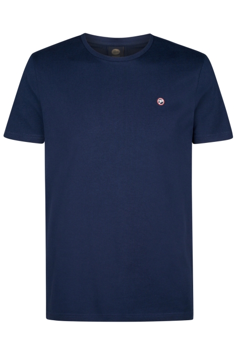 Petrol Industries blauwe heren t-shirt | Vooraanzicht