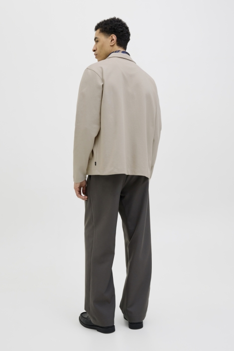 Jack & Jones beige heren vest | Model achteraanzicht