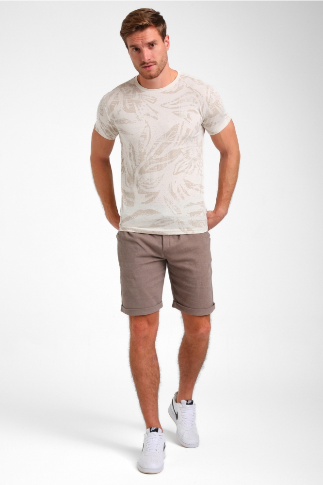 Gabbiano beige heren t-shirt | Model